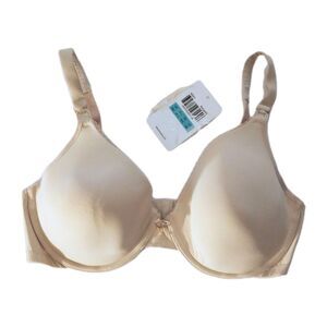 NWT Beige Nursing Bra Breastfeeding sz 36C Women w/Extra Extension